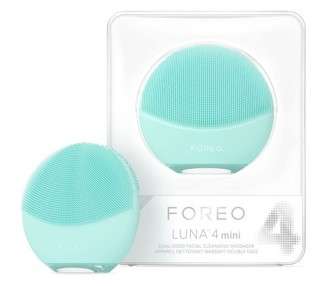 FOREO Luna 4 Mini Facial Cleansing Brush and Face Massager Premium Face Brush Arctic Blue
