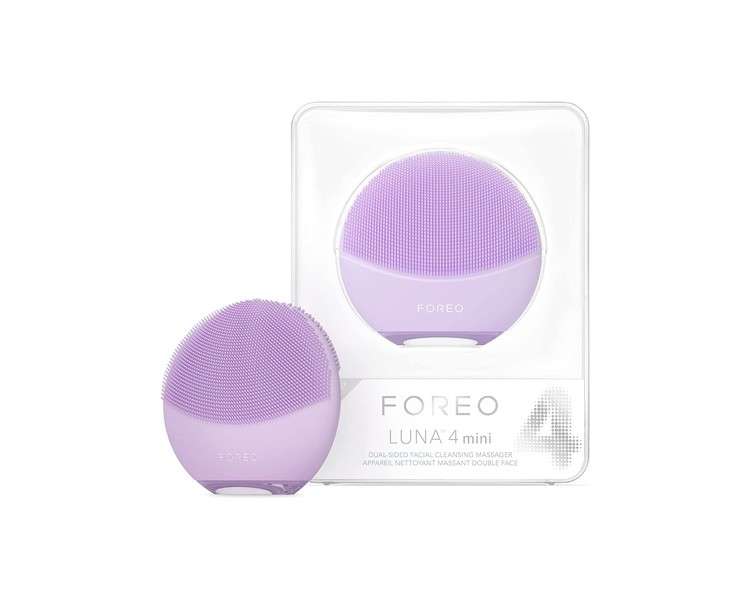 FOREO Luna 4 Mini Facial Cleansing Brush and Face Massager Lavender