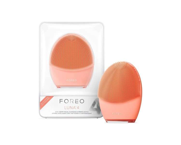 FOREO Luna 4 Facial Cleansing Brush Firming Face Massager Anti-Aging Enhances Absorption of Skin Care Products Balanced Skin