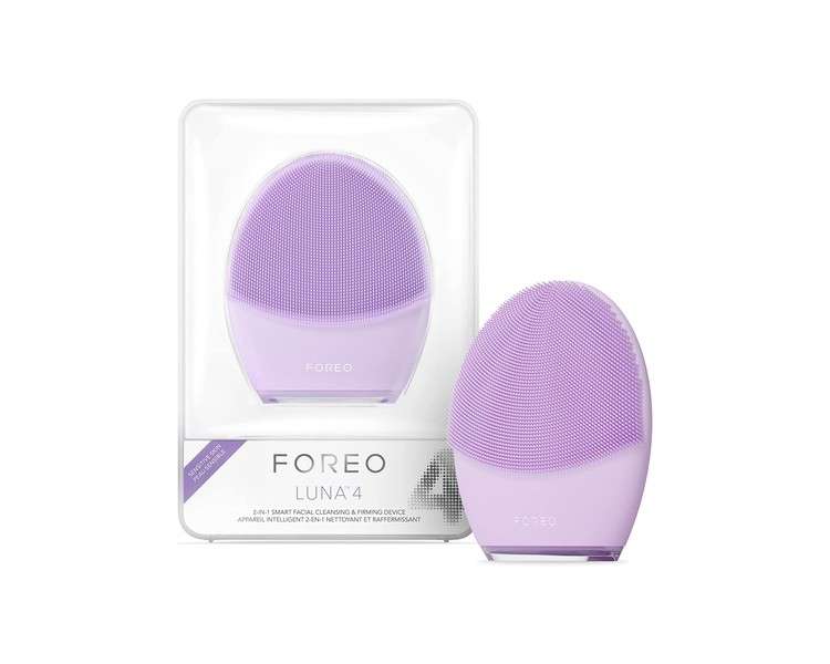 FOREO Luna 4 Facial Cleansing Brush Firming Face Massager Anti Aging Enhances Absorption of Skin Care Products Simple Care for Sensitive Skin