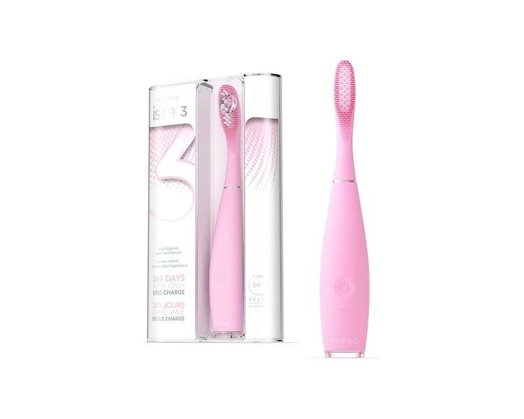 FOREO ISSA 3 Electric Ultra-Hygienic 4-in-1 Sonic Toothbrush 16 Intensities Pink