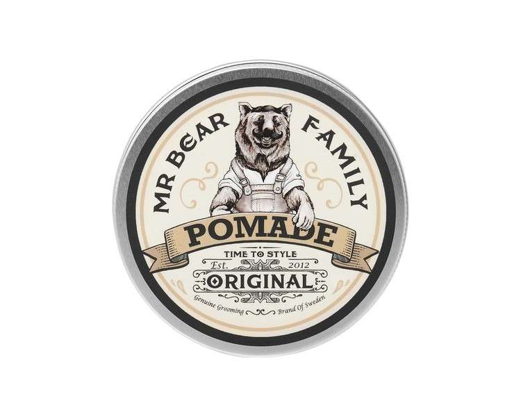 Hair Pomade for Men Water Based Medium Hold Styling with Volumizing Bentonite Clay 100ml - Original