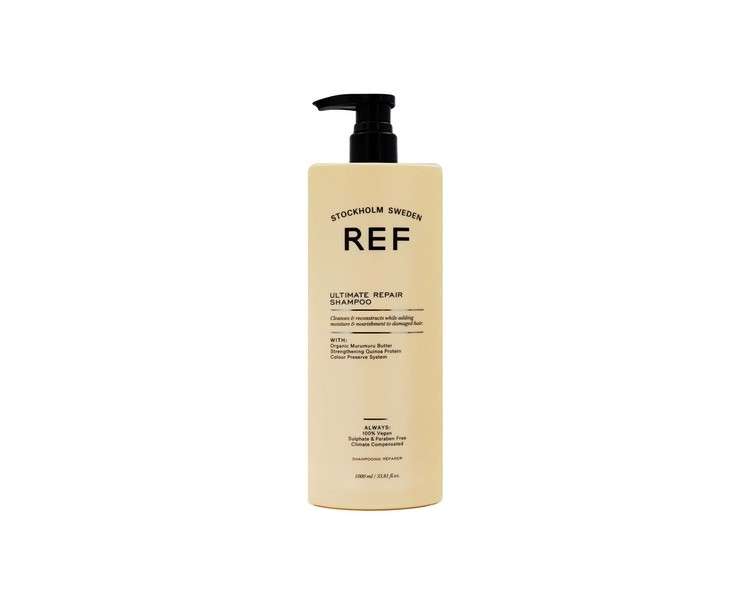 Ref Ultimate Repair Shampoo 1000ml Sulfate Free with Botanical Extracts for Dry Damaged Hair