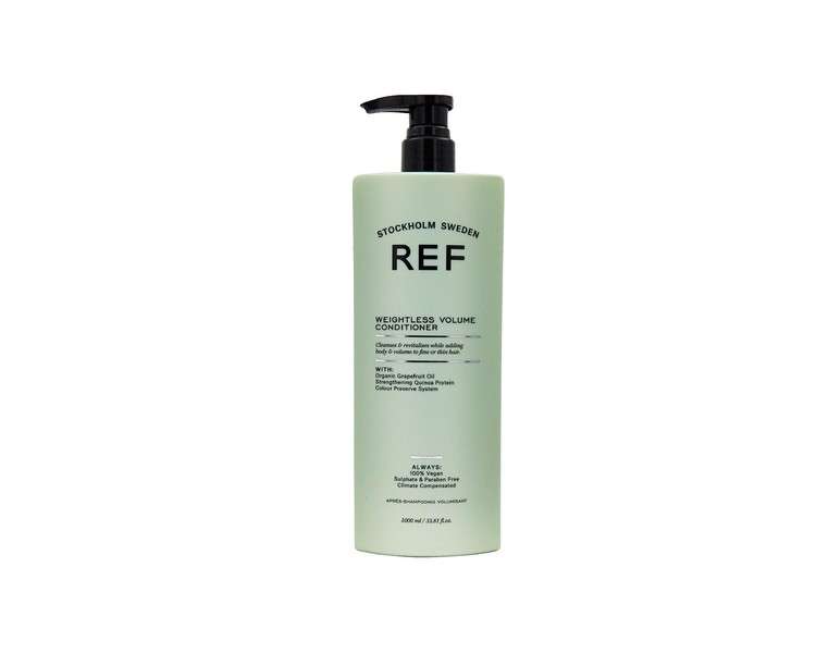 Ref Weightless Volume Conditioner 1000ml with Natural Extracts for Fine or Thin Hair