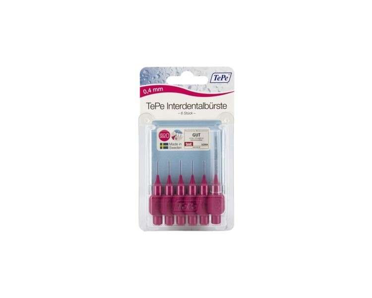 TePe Interdental Brushes Pink 0.4mm 6 Series