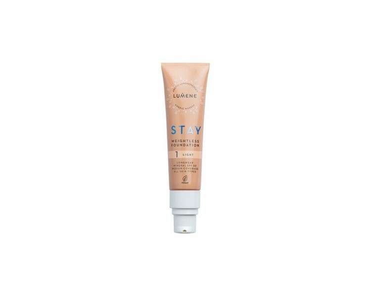 Lumene Stay Foundation Liquid Makeup 30ml - Shade 1 Light