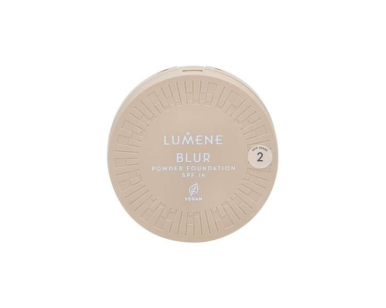 Lumene Blur Longwear Pressed Powder SPF 15 10g - Pack of 2