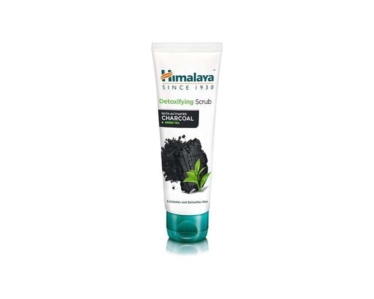 Himalaya Detoxifying Charcoal Face Scrub with Activated Charcoal and Green Tea 75ml