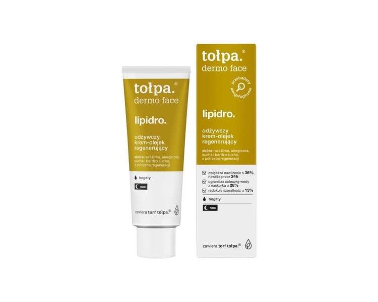 Tolpa Dermo Face Lipidro Nourishing Regenerating Cream-Oil Rich Night 40ml