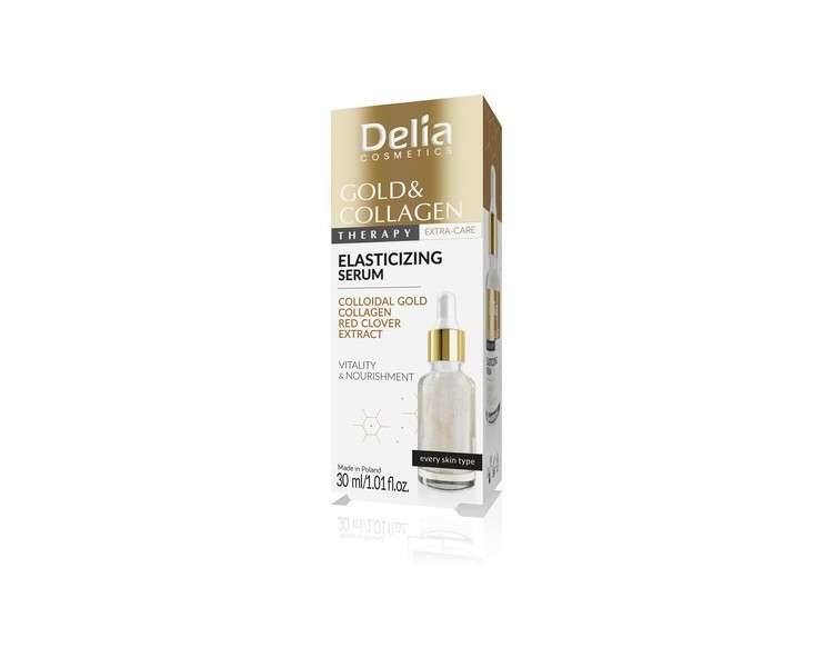 Delia Cosmetics Gold & Collagen Therapy Elasticity Serum Vitality Nutrition 30ml
