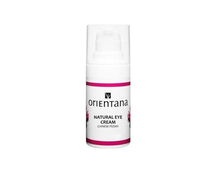 Orientana Natural Eye Cream Chinese Peony & Vitamin C Wrinkle Dark Circle Puffy Eye & Bag Reducer 15ml - Bio Eye Cream Regenerating & Rejuvenating