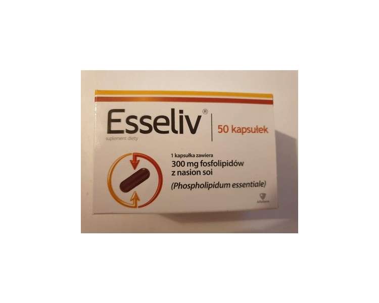 Esseliv Phospholipid Anti Liver Disease and Gallbladder Herbal Supplement 50 Capsules