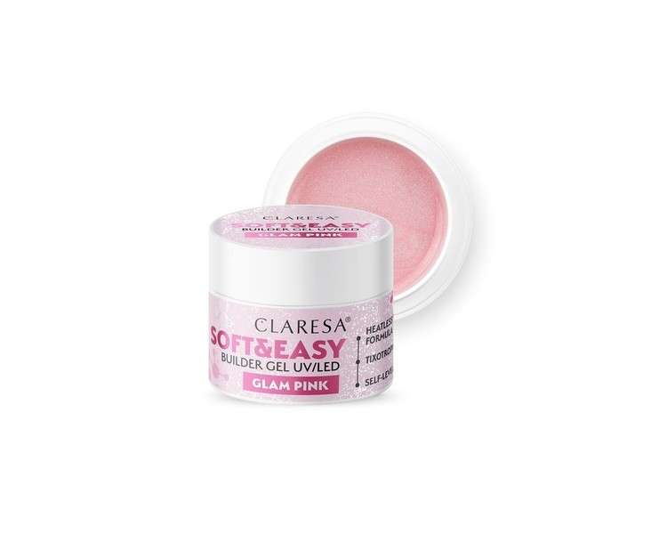 Claresa Builder Gel Soft & Easy Glam Pink 45g