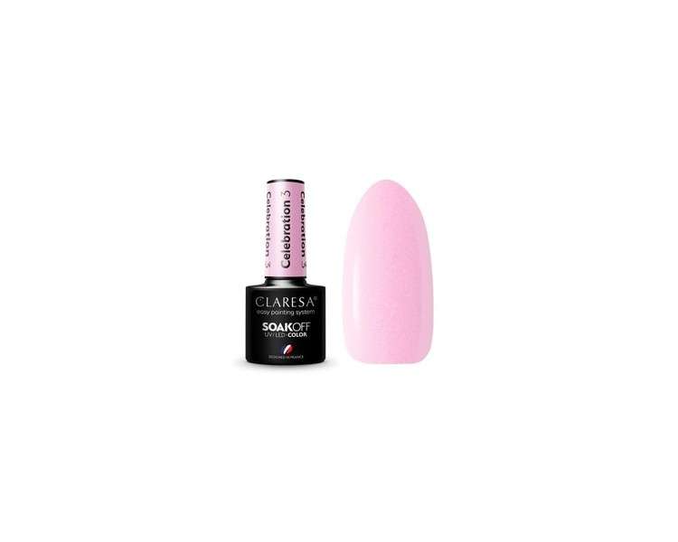 Celebration UV Nail Polish 5ml Claresa - Pack of 3