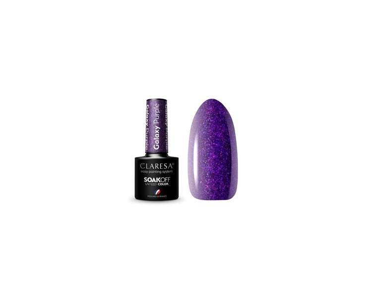 Galaxy Purple UV Nail Polish 5ml Claresa