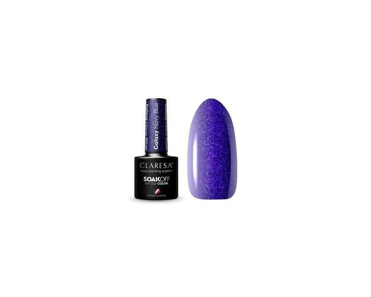 Galaxy Navy Blue UV Nail Polish 5ml Claresa