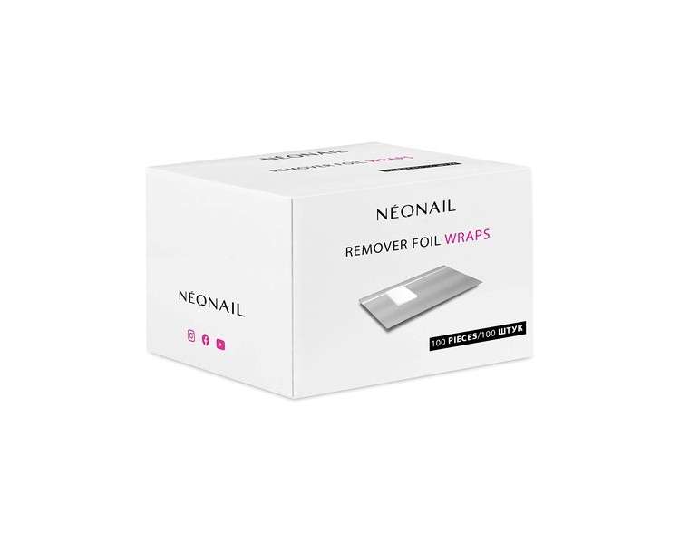 NeoNail Remover Foil Wraps 100 Pieces