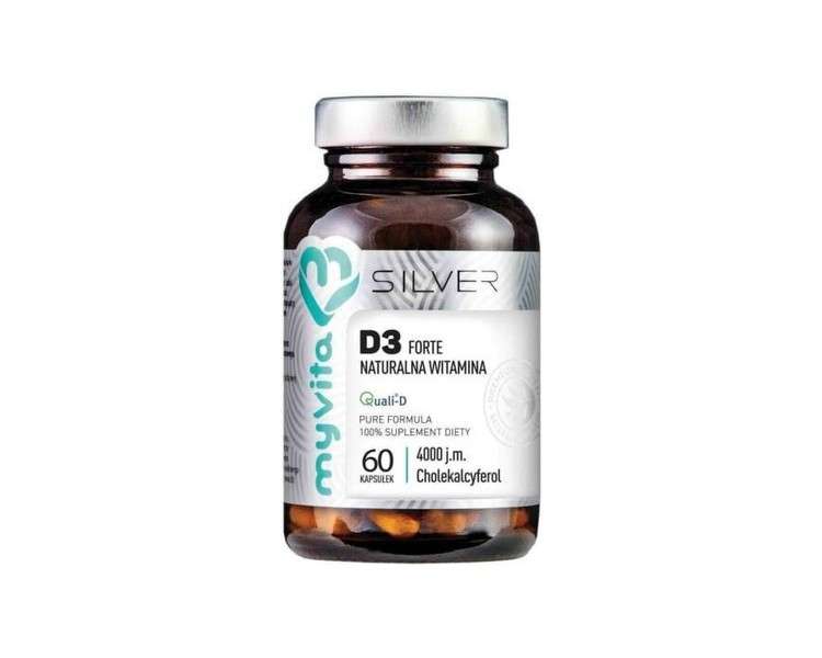 MyVita Silver Pure Vitamin D3 Forte 4000IU 100mcg 60 Capsules