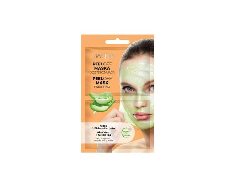 Marion Cleansing Peel-Off Face Mask with Aloe and Green Tea 18ml