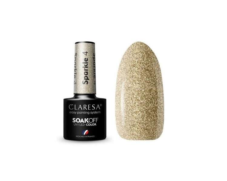 Sparkle UV Nail Polish 5ml Claresa - Pack of 4