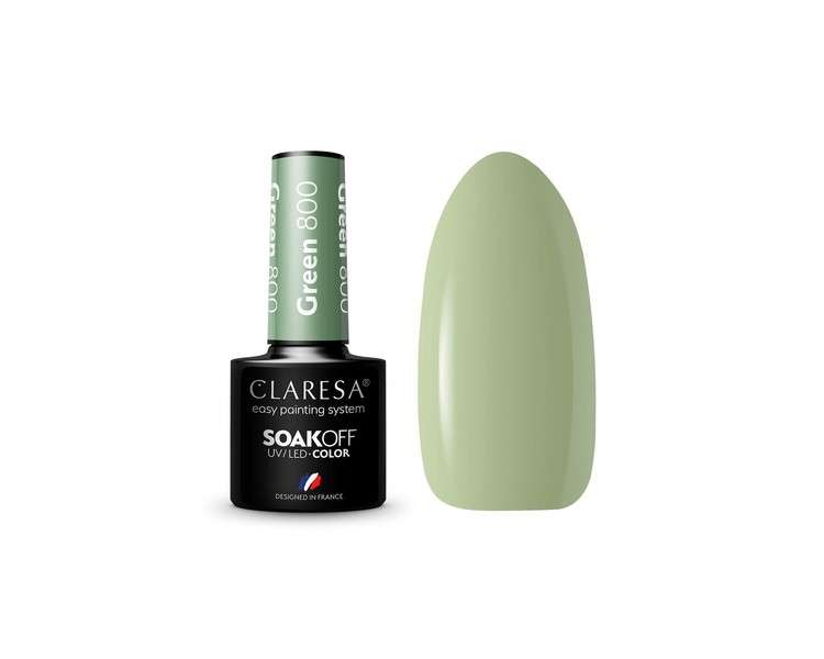 Claresa 800 Green UV Nail Polish 5ml