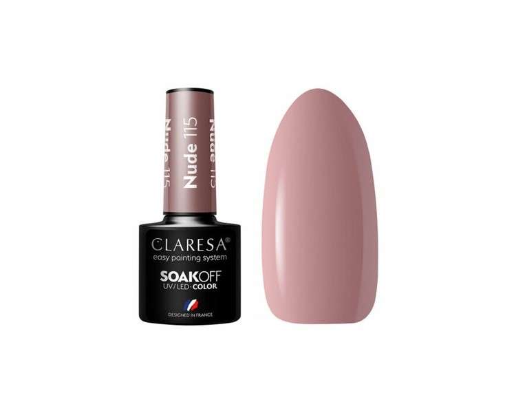 Claresa Soak Off Hybrid Nail Polish Nude 115 5ml