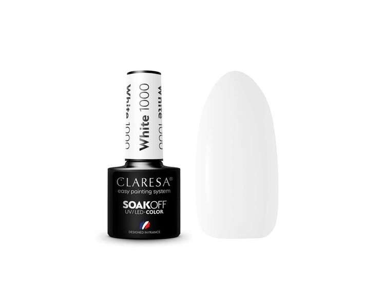 Claresa White UV Nail Polish 5ml