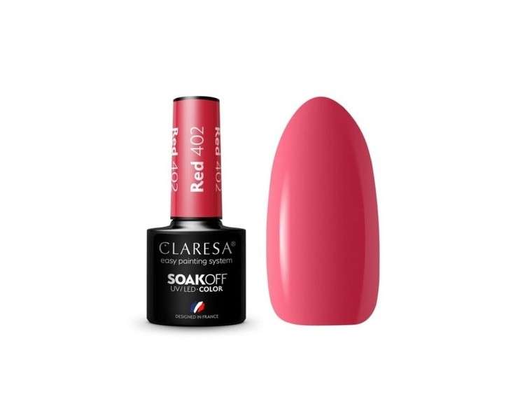 Claresa 402 Red UV Nail Polish 5ml