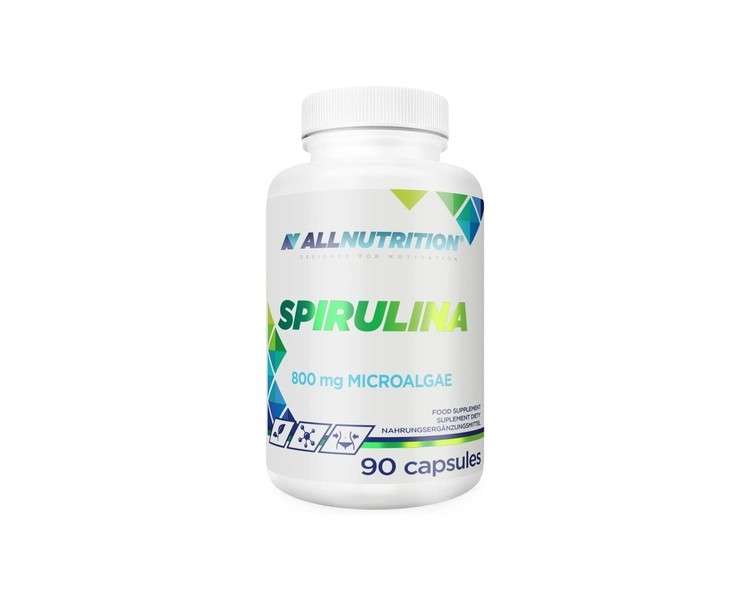 ALLNUTRITION Spirulina Blue and Green Microalgae Dietary Supplement 90 Capsules