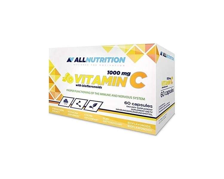 ALLNUTRITION Vitamin C with Bioflavonoids Strong Antioxidant 10 Capsules 60 Pieces
