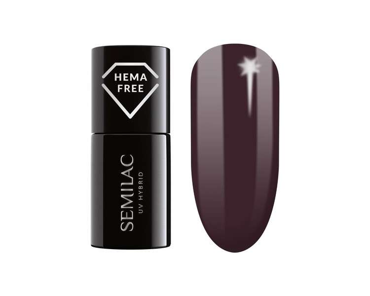 Semilac UV Hybrid Nail Polish 412 Earth Brown 7ml