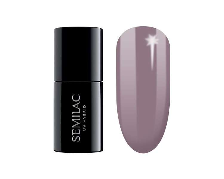 SEMILAC 373 Moderate Burgundy Nail UV Gel Polish Long Lasting and Easy to Apply 7ml