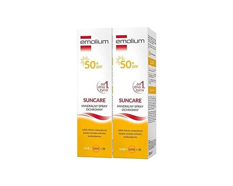 Emolium Suncare Mineral Protective Spray SPF50+ 100ml for Children and Adults