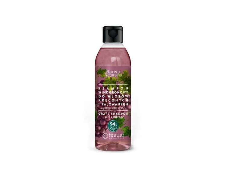 BARWA Natural Grape Curl Enhancing Shampoo for Curly Hair