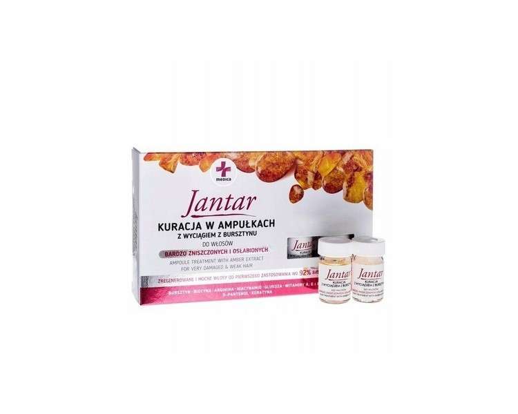 FARMONA Jantar Medica Ampoules with Amber Extract for Damaged Hair 5ml