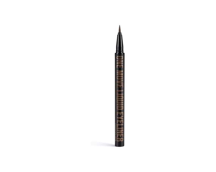 Inglot One Move Liquid Eyeliner Waterproof Formula Delicate Matte Finish Chocolate 0.55ml