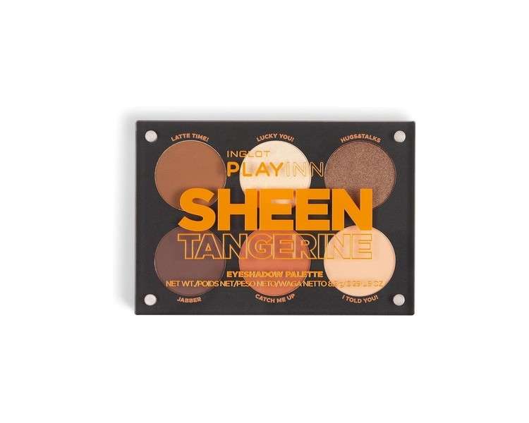 INGLOT PLAYINN Sheen Tangerine Eyeshadow Palette