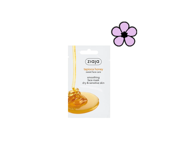 Ziaja Tapioca Honey Smoothing Face Mask for Dry and Sensitive Skin 7ml