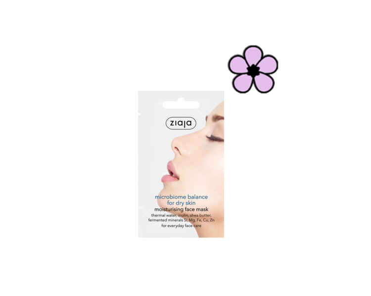 Ziaja Microbiome Moisturising Face Mask for Dry Skin 7ml