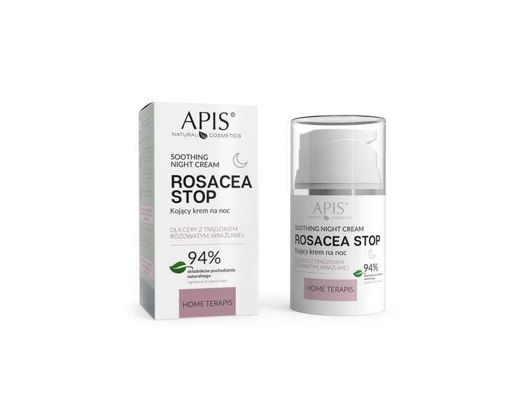 Apis Rosacea Stop Soothing Night Cream for Irritated and Sensitive Skin 50ml