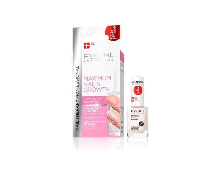 Eveline Cosmetics Nail Therapy Maximum Growth Strengthening Nail Hardener Serum 12ml