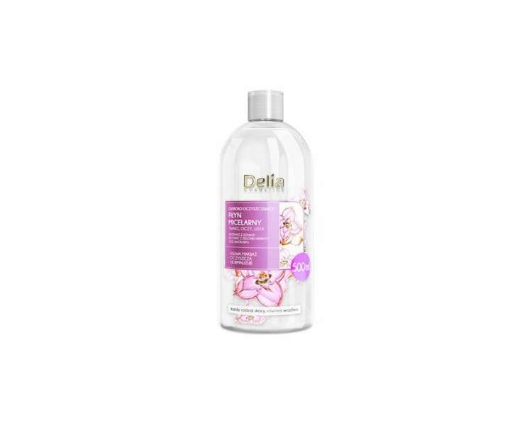 Delia Micellar Cleansing Water for Face Eyes and Lips 500ml