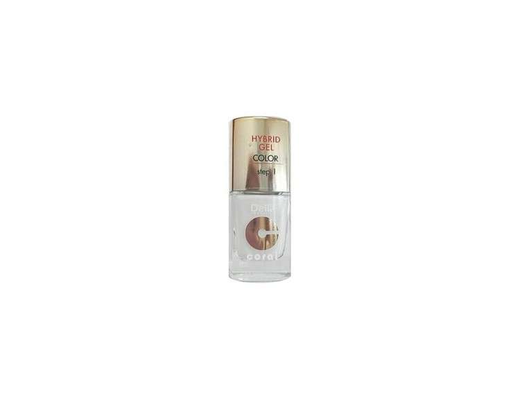 Delia Cosmetics Coral Hybrid Gel Nail Polish No. 25 White 11ml