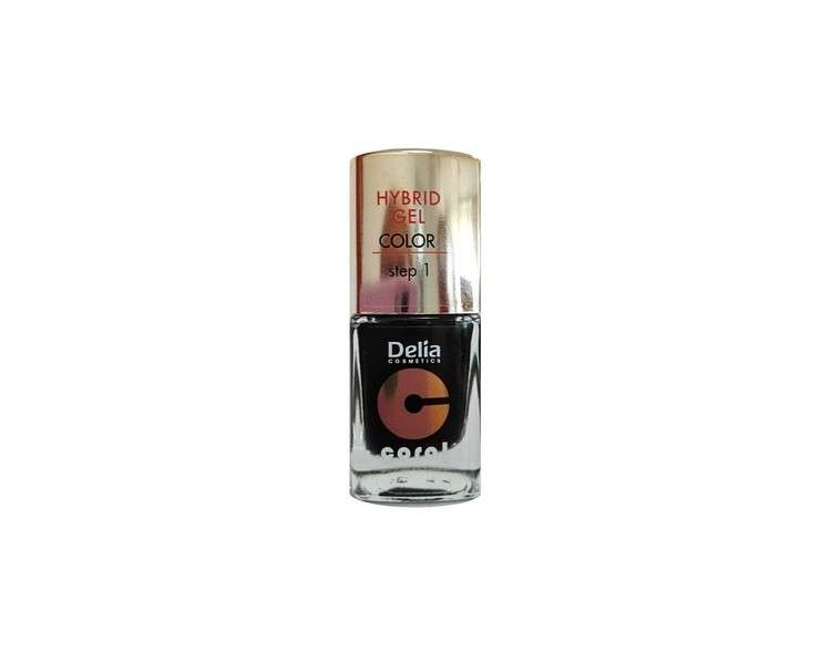 Delia Cosmetics Coral Hybrid Gel Nail Polish No. 26 Black 11ml