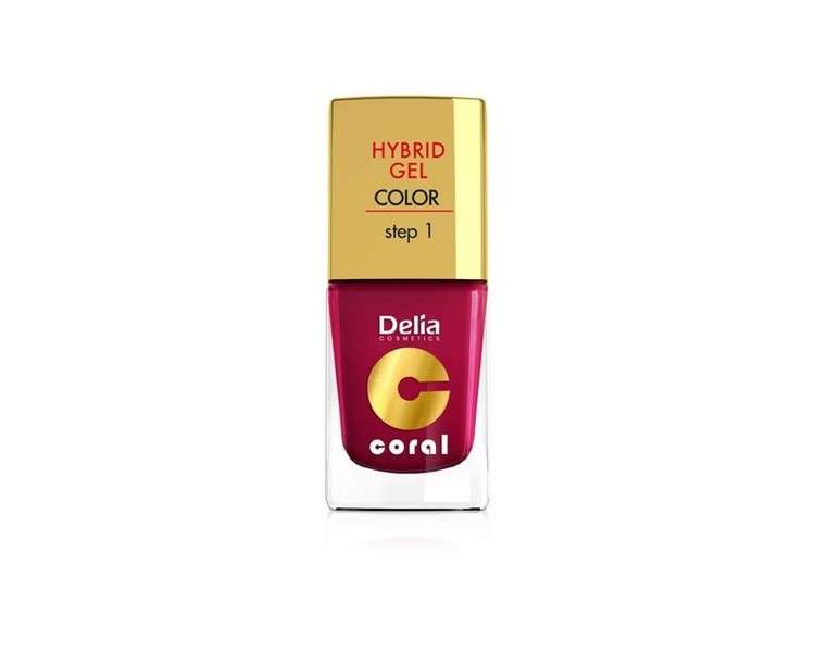 Delia Cosmetics Coral Hybrid Gel Nail Polish No. 06 Cherry 11ml