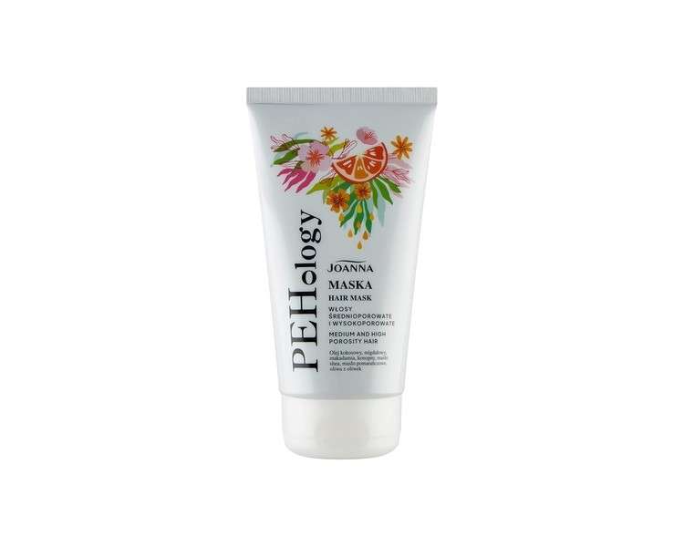 JOANNA PEHology Hair Mask for Medium to High Porosity Hair 150g - Contains Nourishing Oils for Balanced and Elastic Hair