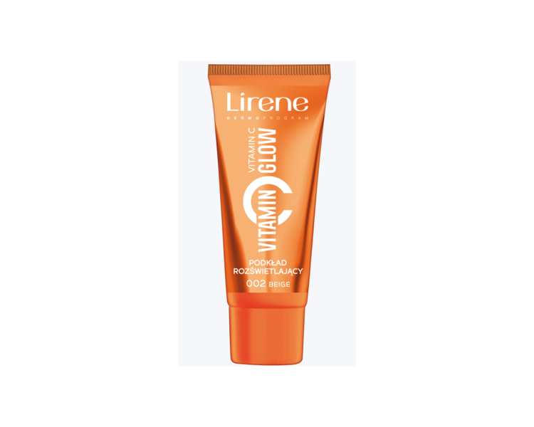 Lirene Vitamin C Glow Brightening Foundation Beige Vegan 30ml