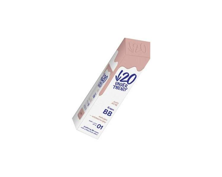 Under Twenty Anti Acne Mattifying BB Cream 01 Light 60ml