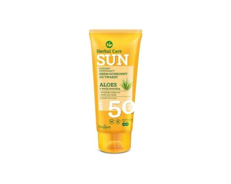 Farmona Herbal Care Sunscreen SPF50 with Aloe Vera and Thermal Water 50ml