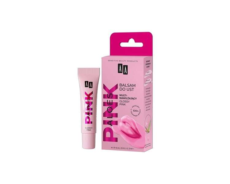 AA Aloes Pink Multinofeuchtigkeitsspendende Lippenlotion Glossy Pink 10g